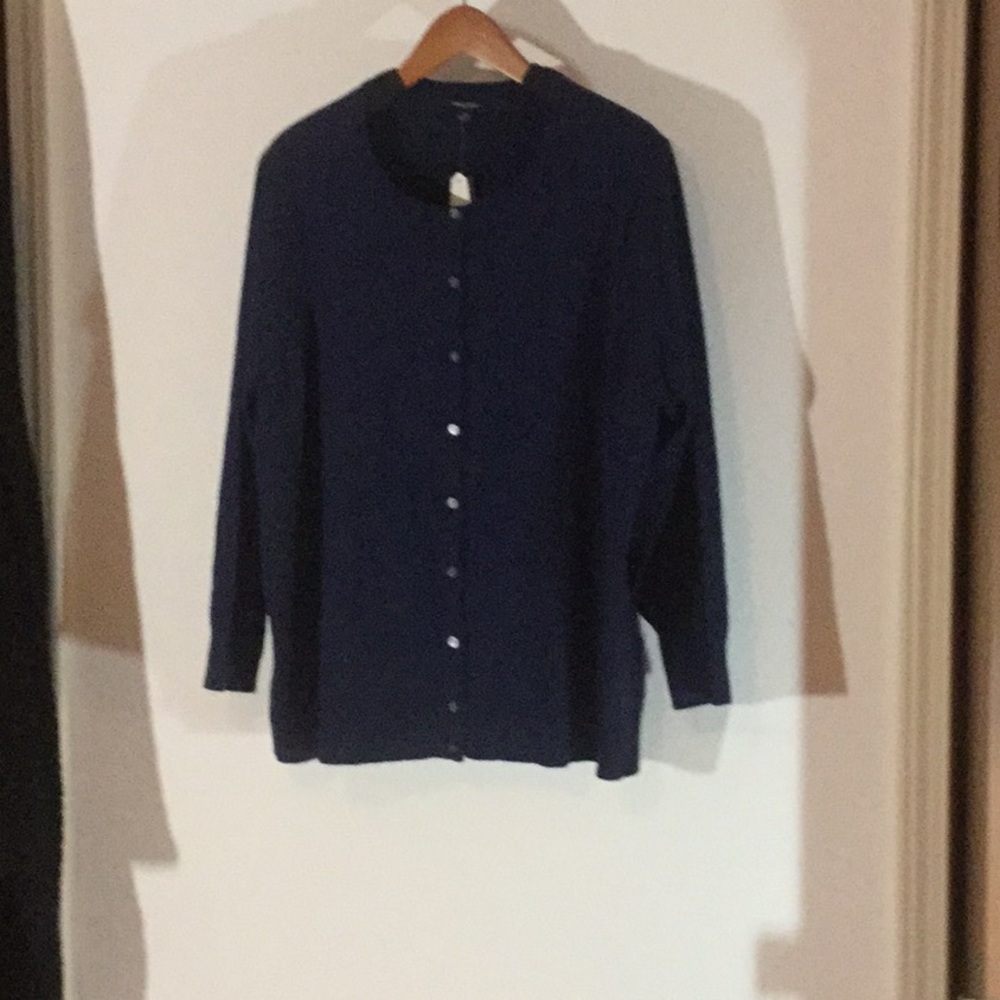 Long sleeve blue sweater. Land’s End. NWT
